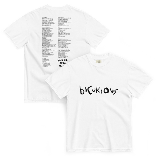 White Lyrics Tee